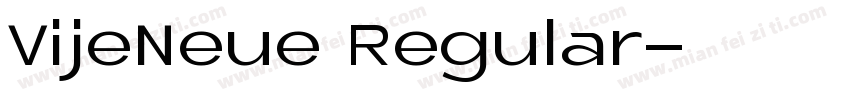 VijeNeue Regular字体转换